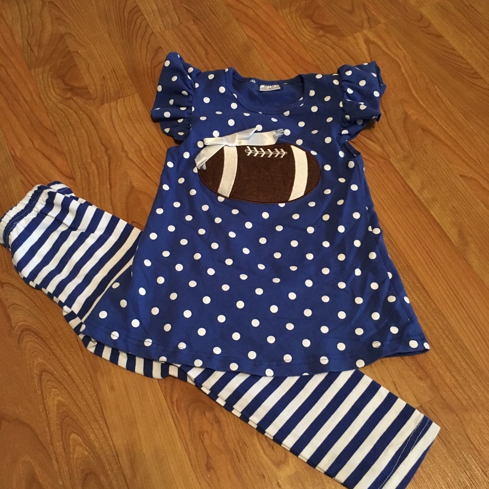 Royal Blue Football Outfit